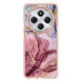 EIDERWOOD Xiaomi Redmi 14C Fleksibelt Plastik Bagside Cover m. Marmordesign - Lyserød