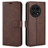 EIDERWOOD OnePlus 13 Wallet Flip Læder Cover m. Pung - Mørkebrun