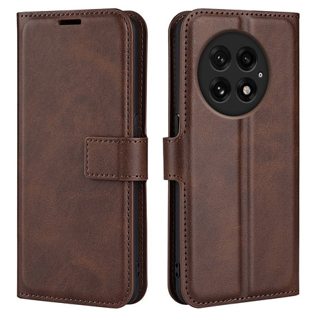 EIDERWOOD OnePlus 13 Wallet Flip Læder Cover m. Pung - Mørkebrun