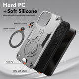 Motorola Moto G55 - EIDERWOOD Hybrid Håndværker Cover m. Roterende Kickstand - Sølv