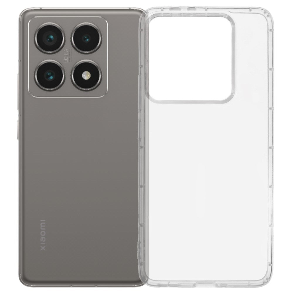 Xiaomi 14T Pro - EIDERWOOD Fleksibelt Plastik Bagside Cover - Gennemsigtig