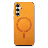 EIDERWOOD Samsung Galaxy S25 Kunstlæder Bagside Cover - MagSafe Kompatibel - Orange