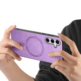 EIDERWOOD Samsung Galaxy S25 Kunstlæder Bagside Cover - MagSafe Kompatibel - Lilla