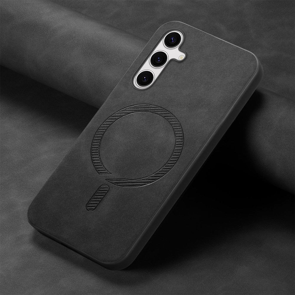 EIDERWOOD Samsung Galaxy S25 Kunstlæder Bagside Cover - MagSafe Kompatibel - Sort