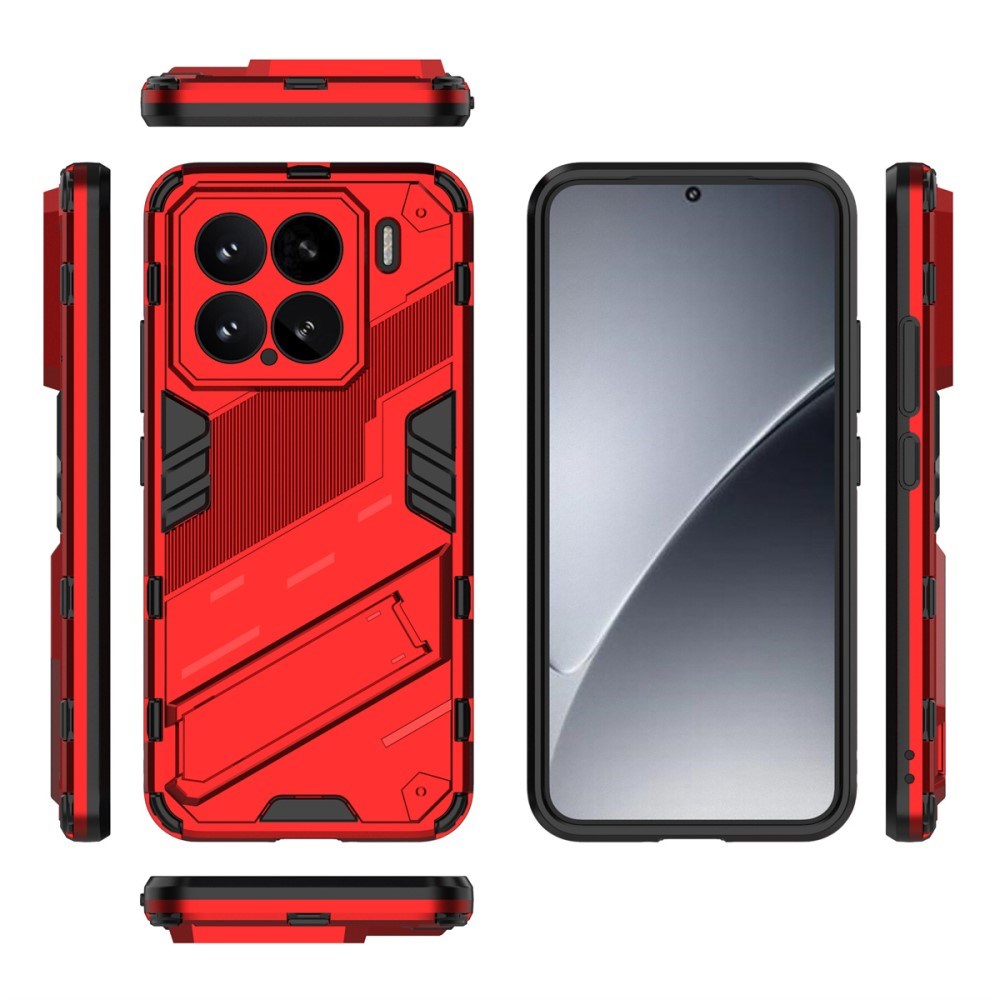 Xiaomi 15 - EIDERWOOD Håndværker Cover m. Kickstand - Rød