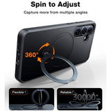 TORRAS - Samsung Galaxy S25+ (Plus) - Hybrid Cover m. Kickstand - MagSafe Kompatibel - Sort