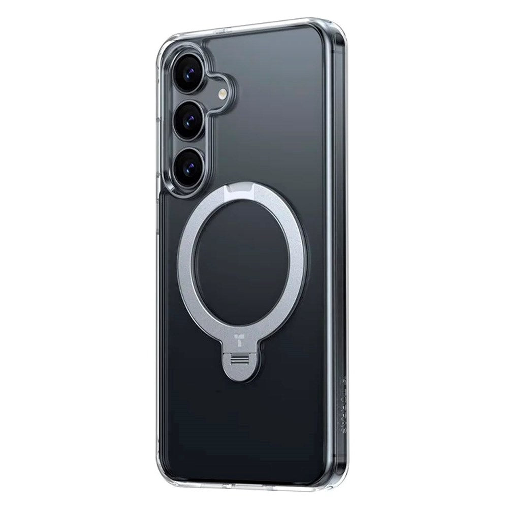 TORRAS - Samsung Galaxy S25+ (Plus) - Hybrid Cover m. Kickstand - MagSafe Kompatibel - Gennemsigtig