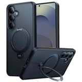 TORRAS - Samsung Galaxy S25 - Hybrid Cover m. Kickstand - MagSafe Kompatibel - Sort