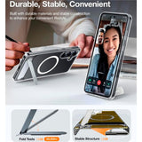 TORRAS - Samsung Galaxy S25+ (Plus) - Hybrid Cover m. Ståfunktion - MagSafe Kompatibel - Gennemsigtig