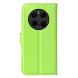 Honor Magic7 Pro - EIDERWOOD Kunstlæder Flip Cover m. Kortholder & Ståfunktion - Grøn