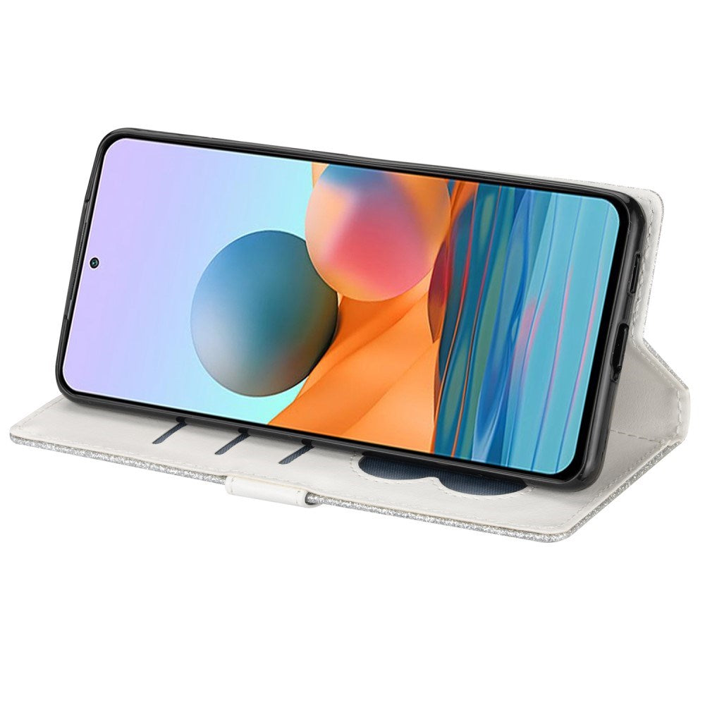 Samsung Galaxy A56 (5G) - EIDERWOOD - Glimmer Flip Cover m. Lynlåslomme & Ståfunktion - Sølv