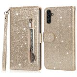 Samsung Galaxy A56 (5G) - EIDERWOOD - Glimmer Flip Cover m. Lynlåslomme & Ståfunktion - Guld