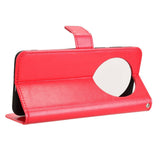 Huawei Mate 70 Pro+ / 70 Pro - EIDERWOOD Kunstlæder Flip Cover m. Strop - Rød