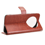 Huawei Mate 70 Pro+ / 70 Pro - EIDERWOOD Kunstlæder Flip Cover m. Strop - Brun