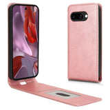 Google Pixel 9a - EIDERWOOD Kunstlæder Flip Cover m. Kortlomme - Lyserød