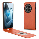 OnePlus 13 - EIDERWOOD Vegansk Læder Flip Cover m. Kortlomme - Orange