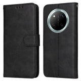 Honor Magic7 Lite - EIDERWOOD Kunstlæder Flip Cover m. Strop - Sort