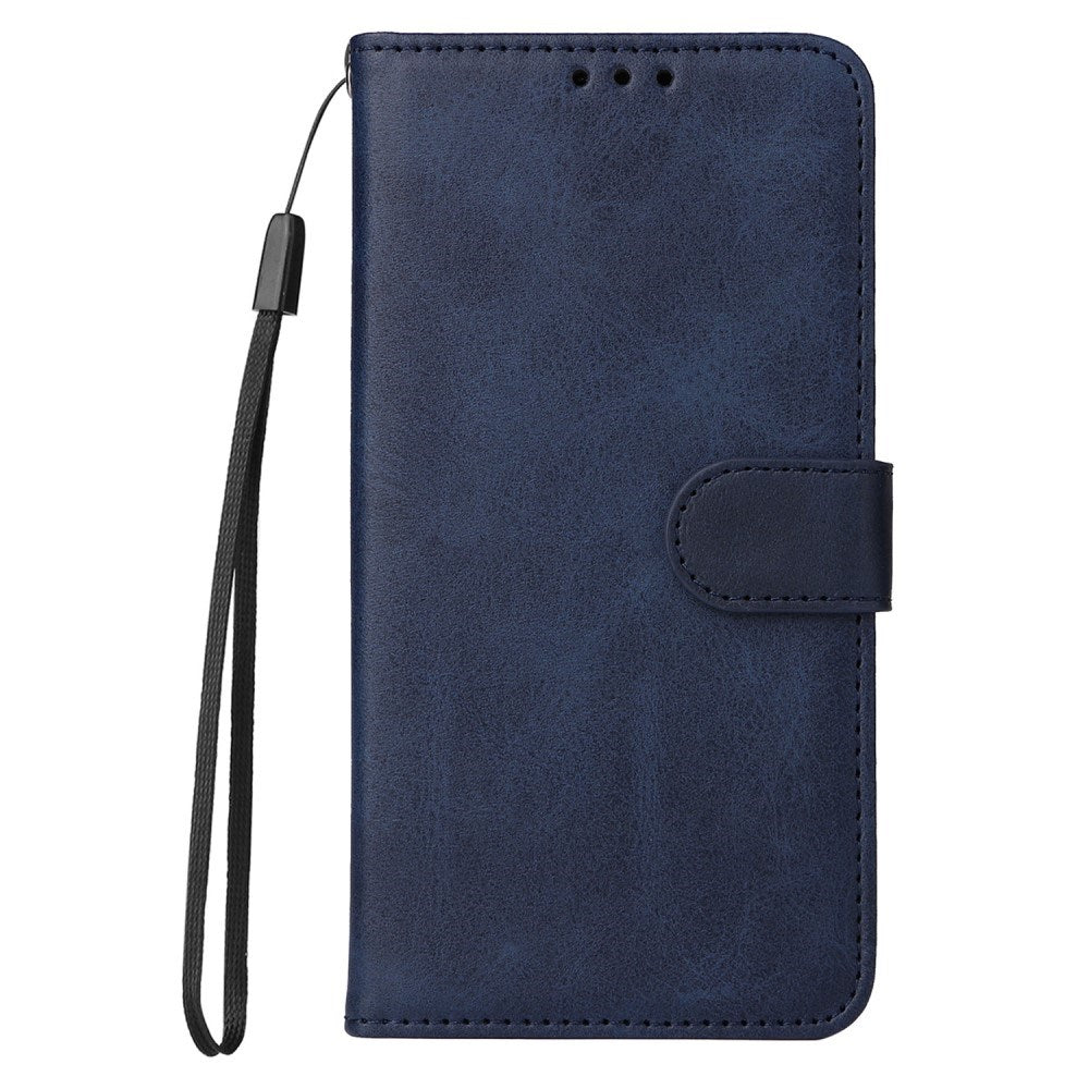 Honor Magic7 Lite - EIDERWOOD Kunstlæder Flip Cover m. Strop - Blå