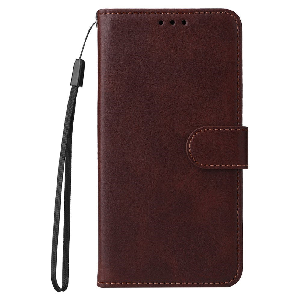 Honor Magic7 Lite - EIDERWOOD Kunstlæder Flip Cover m. Strop - Brun