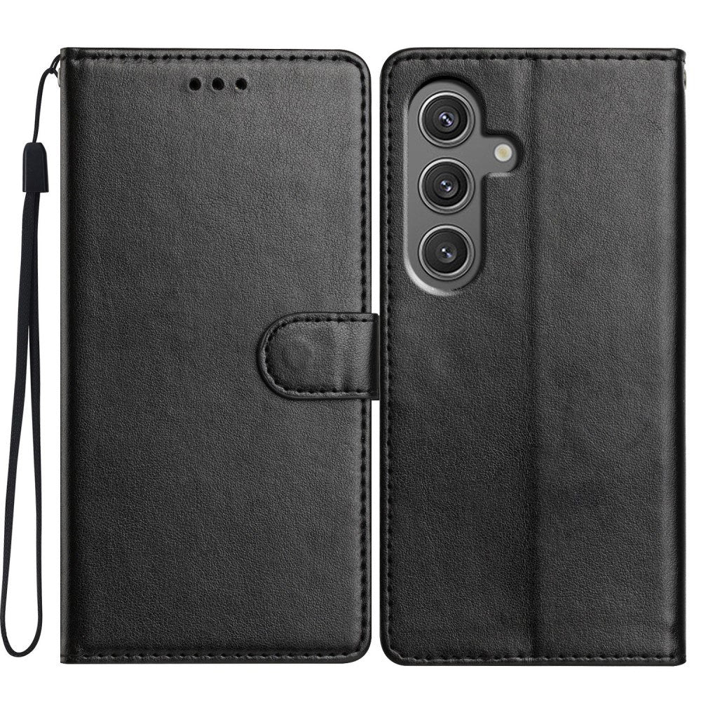 Samsung Galaxy A26 (5G) - EIDERWOOD Kunstlæder Flip Cover m. Strop - Sort