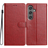 Samsung Galaxy A26 (5G) - EIDERWOOD Kunstlæder Flip Cover m. Strop - Rød