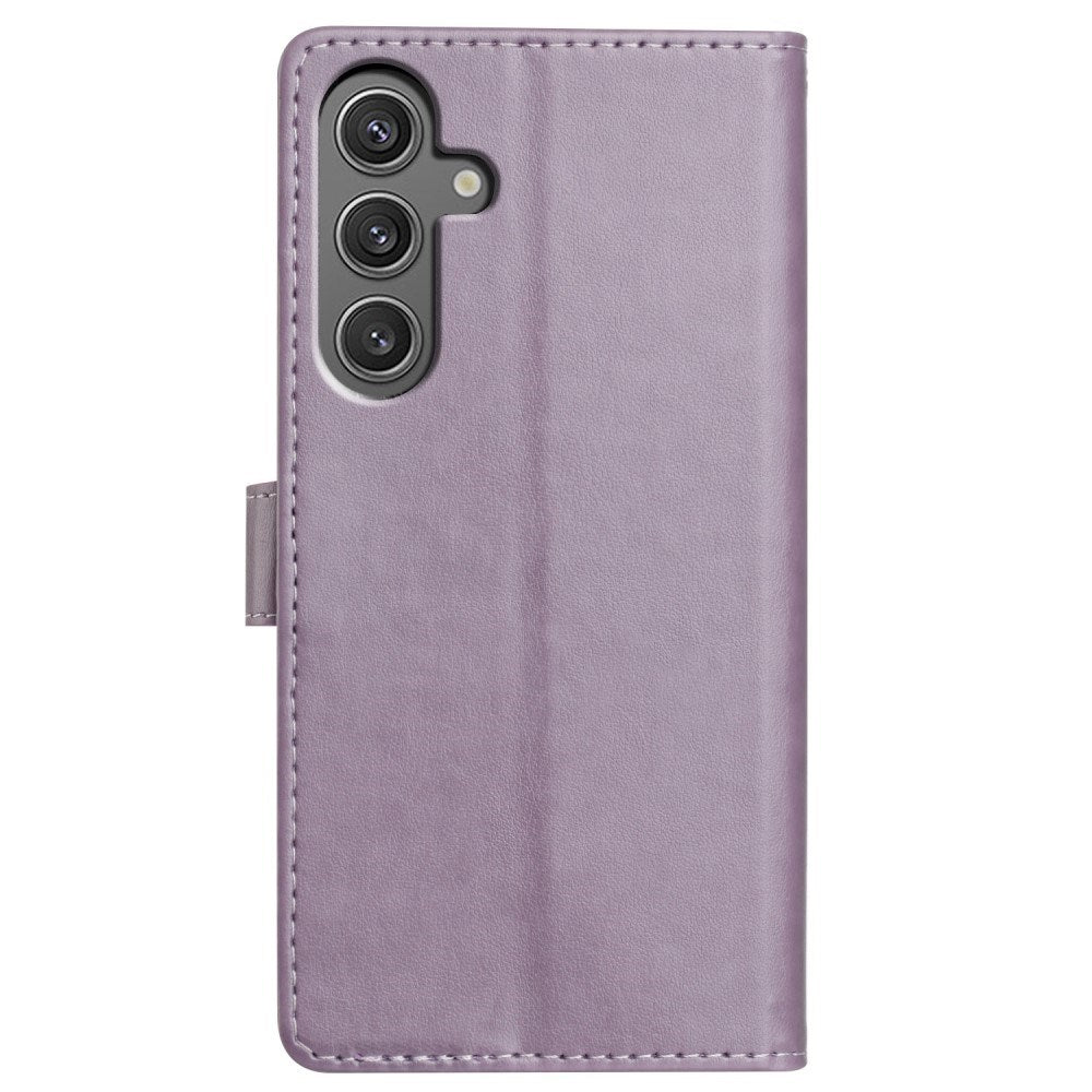 Samsung Galaxy A26 (5G) - EIDERWOOD Kunstlæder Flip Cover m. Strop - Lilla