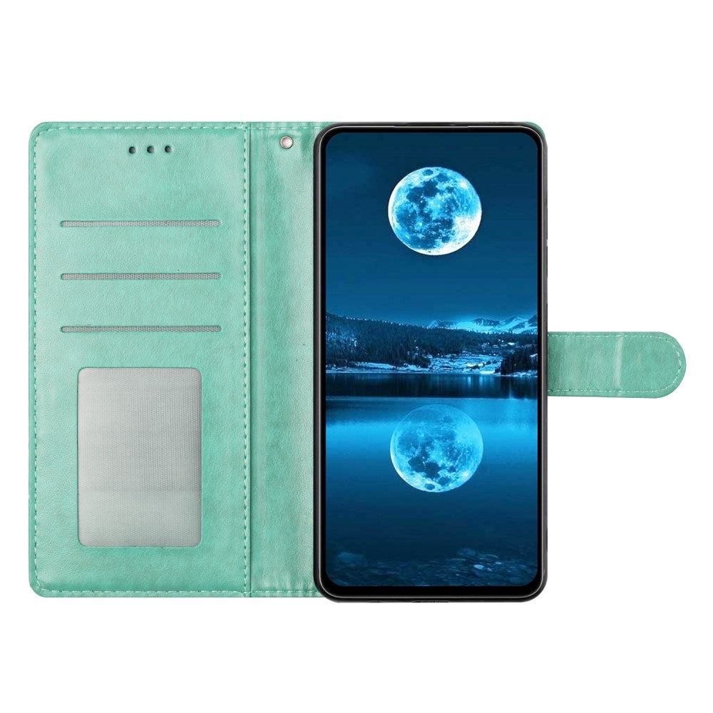 Samsung Galaxy A26 (5G) - EIDERWOOD Kunstlæder Flip Cover m. Strop - Grøn