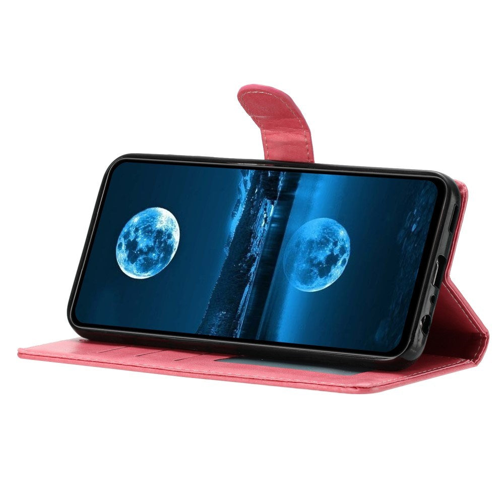 Samsung Galaxy A26 (5G) - EIDERWOOD Kunstlæder Flip Cover m. Strop - Lyserød
