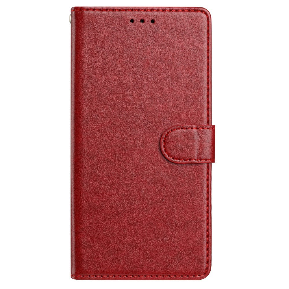 Samsung Galaxy A56 (5G) - EIDERWOOD Kunstlæder Flip Cover m. Strop - Rød