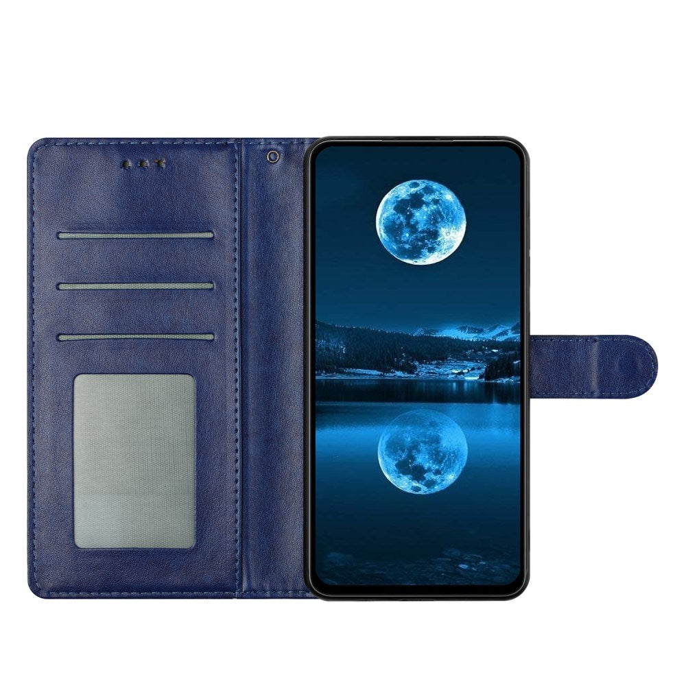 Samsung Galaxy A56 (5G) - EIDERWOOD Kunstlæder Flip Cover m. Strop - Blå
