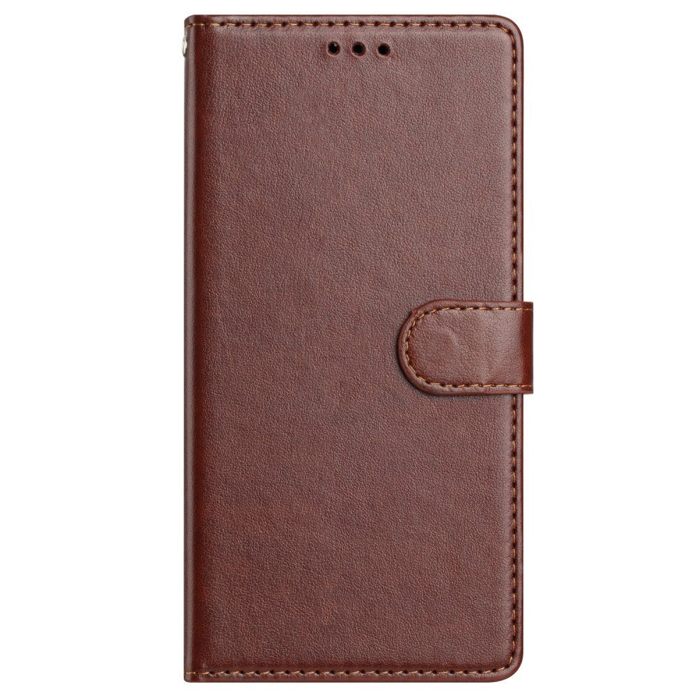 Samsung Galaxy A56 (5G) - EIDERWOOD Kunstlæder Flip Cover m. Strop - Brun