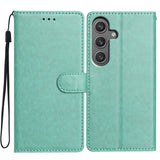 Samsung Galaxy A56 (5G) - EIDERWOOD Kunstlæder Flip Cover m. Strop - Grøn