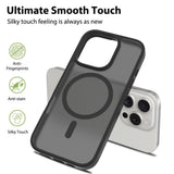 iPhone 16 Pro - EIDERWOOD Mat Hybrid Cover - MagSafe Kompatibel - Sort / Gennemsigtig