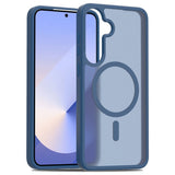 EIDERWOOD Samsung Galaxy S24+ (Plus) / S25+ (Plus) Mat Hybrid Bagside Cover - MagSafe Kompatibel - Blå / Gennemsigtig