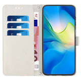 Google Pixel 10 Pro XL / 9 Pro XL - EIDERWOOD Marmormønstret Kunstlæder Flip Cover m. Strop - Lyserød