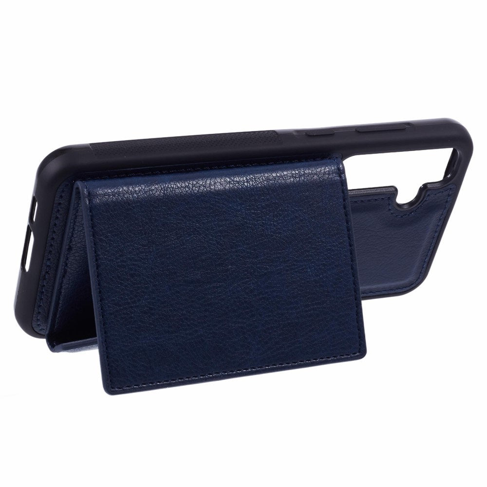 Samsung Galaxy S25 - EIDERWOOD 2-i-1 Vegansk Læder Cover m. Kortholder & Ståfunktion - Blå