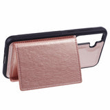 Samsung Galaxy S25 - EIDERWOOD 2-i-1 Vegansk Læder Cover m. Kortholder & Ståfunktion - Lyserød