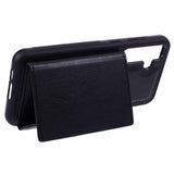 Samsung Galaxy S25 - EIDERWOOD 2-i-1 Vegansk Læder Cover m. Kortholder & Ståfunktion - Sort