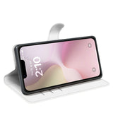 iPhone 16e - EIDERWOOD Kunstlæder Flip Cover m. Kortholder & Ståfunktion - Hvid