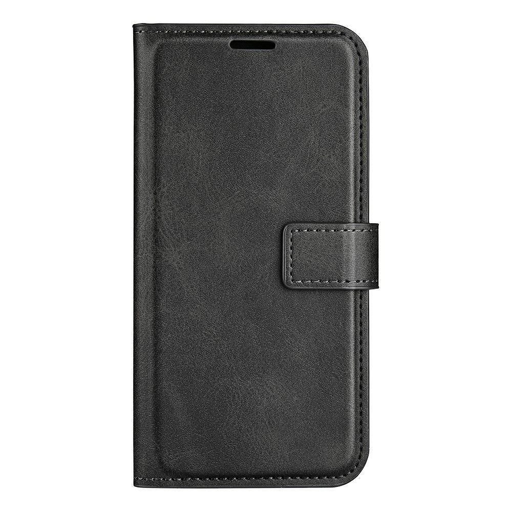 iPhone 16e - EIDERWOOD Kunstlæder Flip Cover - Sort