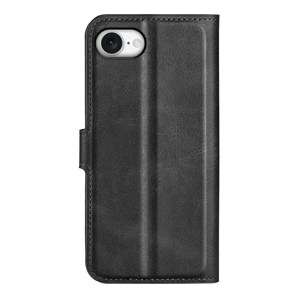 iPhone 16e - EIDERWOOD Kunstlæder Flip Cover - Sort