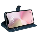 iPhone 17e / 16e - EIDERWOOD Kunstlæder Flip Cover - Blå