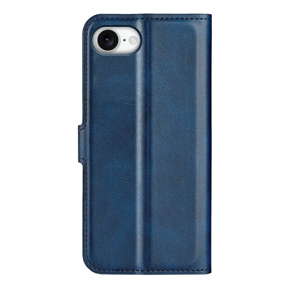 iPhone 17e / 16e - EIDERWOOD Kunstlæder Flip Cover - Blå