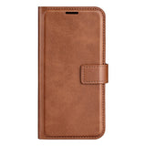 iPhone 16e - EIDERWOOD Kunstlæder Flip Cover - Lysebrun
