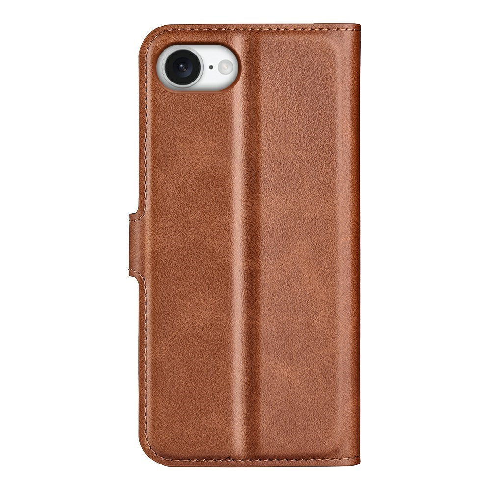 iPhone 16e - EIDERWOOD Kunstlæder Flip Cover - Lysebrun