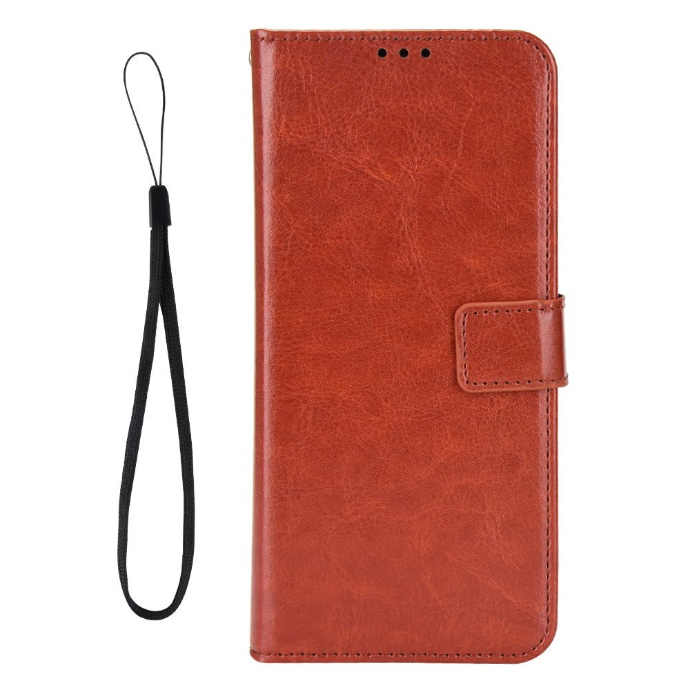 Motorola Moto G15 / G15 Power - EIDERWOOD Kunstlæder Flip Cover m. Strop - Brun