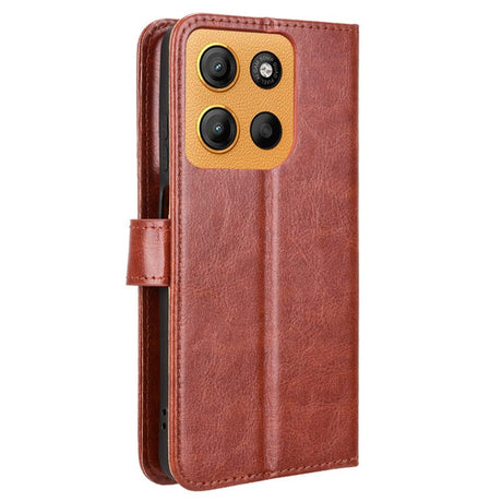 Motorola Moto G15 / G15 Power - EIDERWOOD Kunstlæder Flip Cover m. Strop - Brun