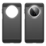 EIDERWOOD Huawei Mate 70 Brushed Carbon Bagside Cover - Sort