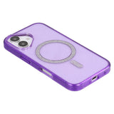 iPhone 16 Plus - EIDERWOOD Plastik Glitter Cover - MagSafe Kompatibel - Lilla