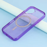 iPhone 16 Plus - EIDERWOOD Plastik Glitter Cover - MagSafe Kompatibel - Lilla